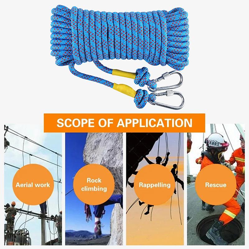 Rope Climbing Static - Outdoor Rock Climbing Rope 10M Static