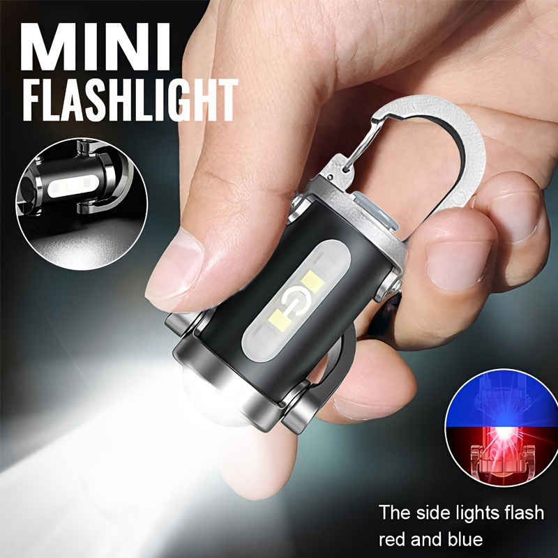 Outdoor Adventure Trips - Mini Keychain Flashlight Rechargeable Pocket COB