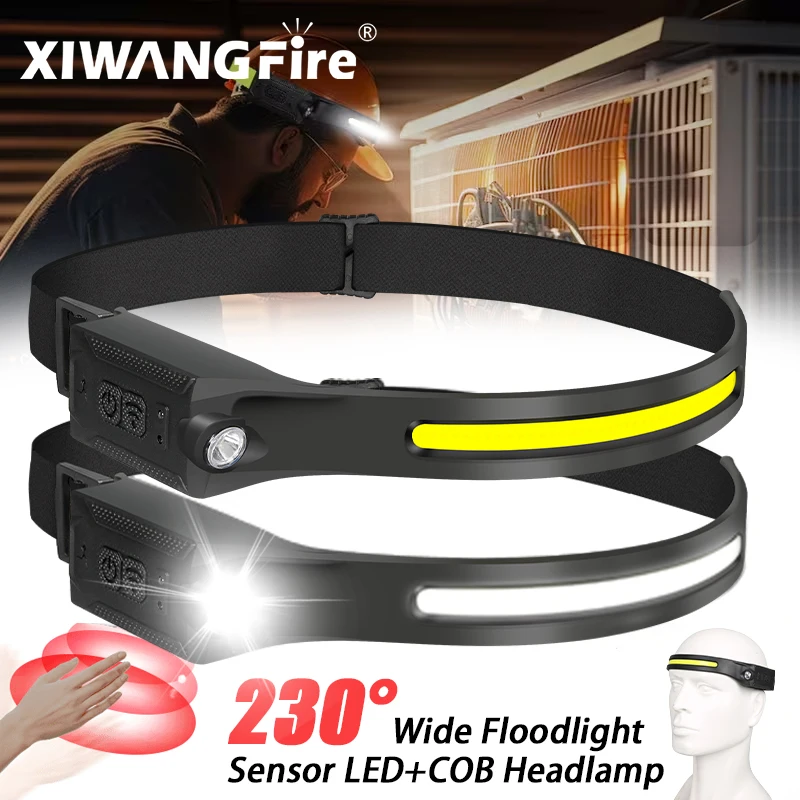 Outdoor Adventure Trips - Rechargeable LED Headlamp,3 Modes Adjustable Brightness