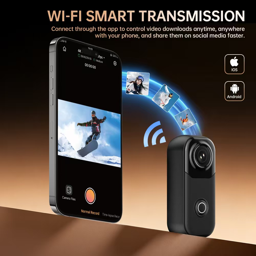 Mini 4K Action Camera Hands-Fr - Outdoor Adventure Videos 评论和价格