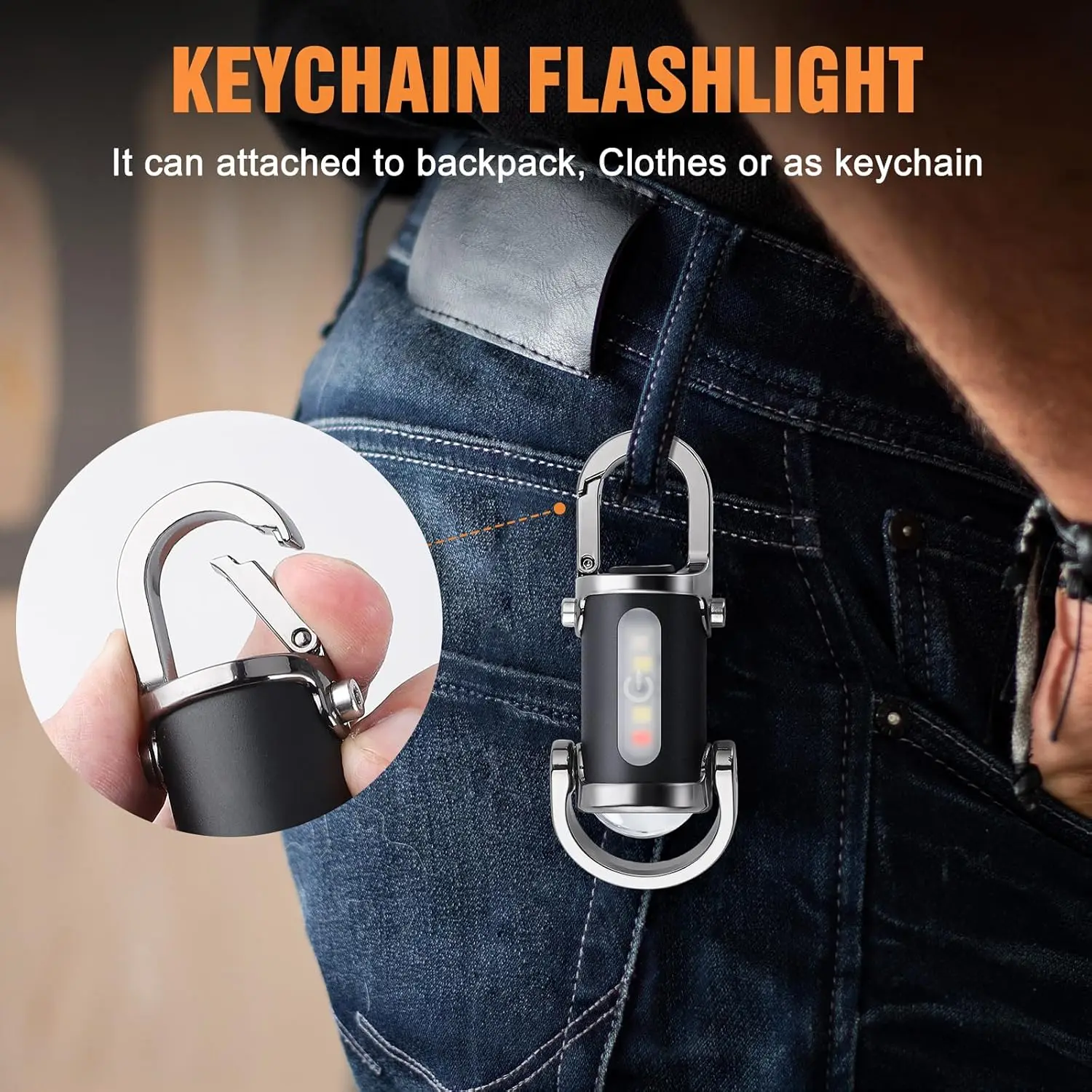 Mini Keychain Flashlight Recha - Outdoor Adventure Trips 评论和价格