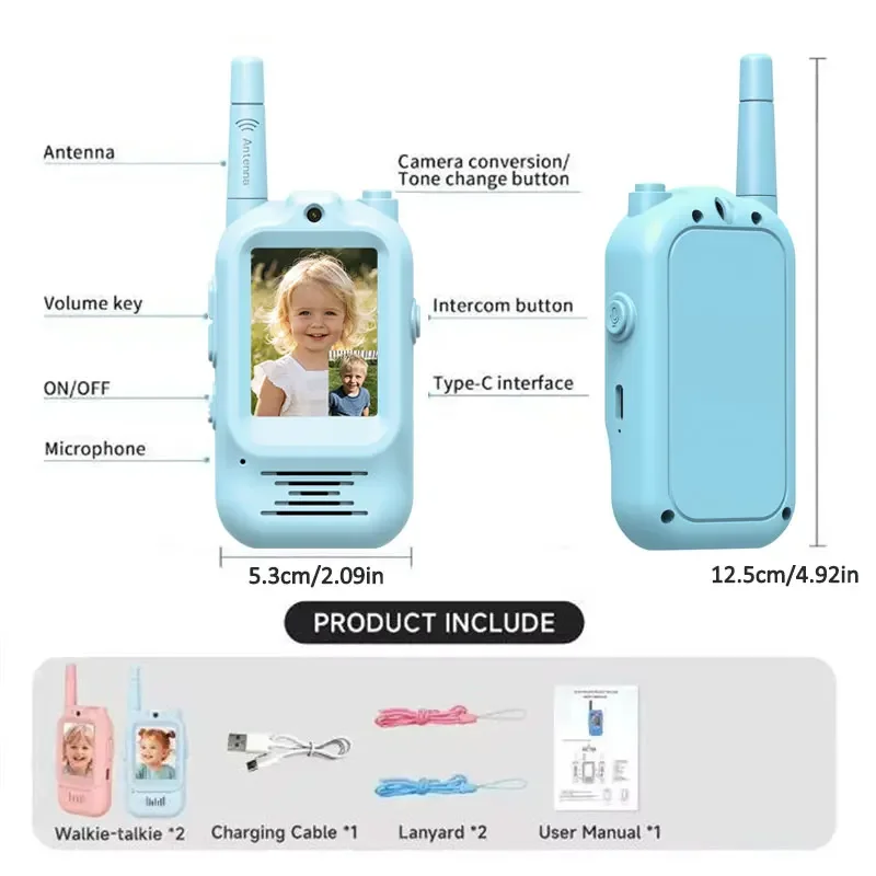 2pcs Kids Video Walkie Talkie  - Outdoor Adventure Videos 评论和价格