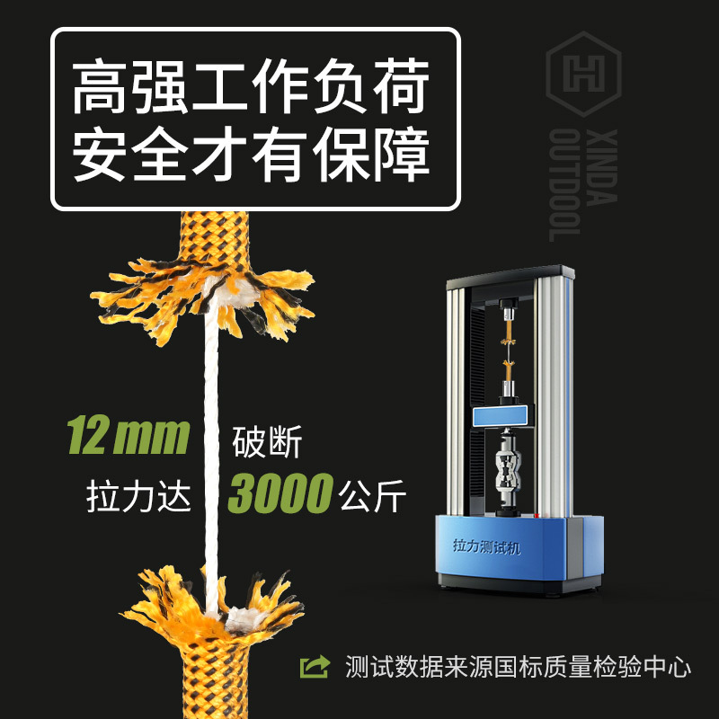 5m-Φ:10.5mm/12mm,Static Rope,O - Rope Climbing Static 评论和价格