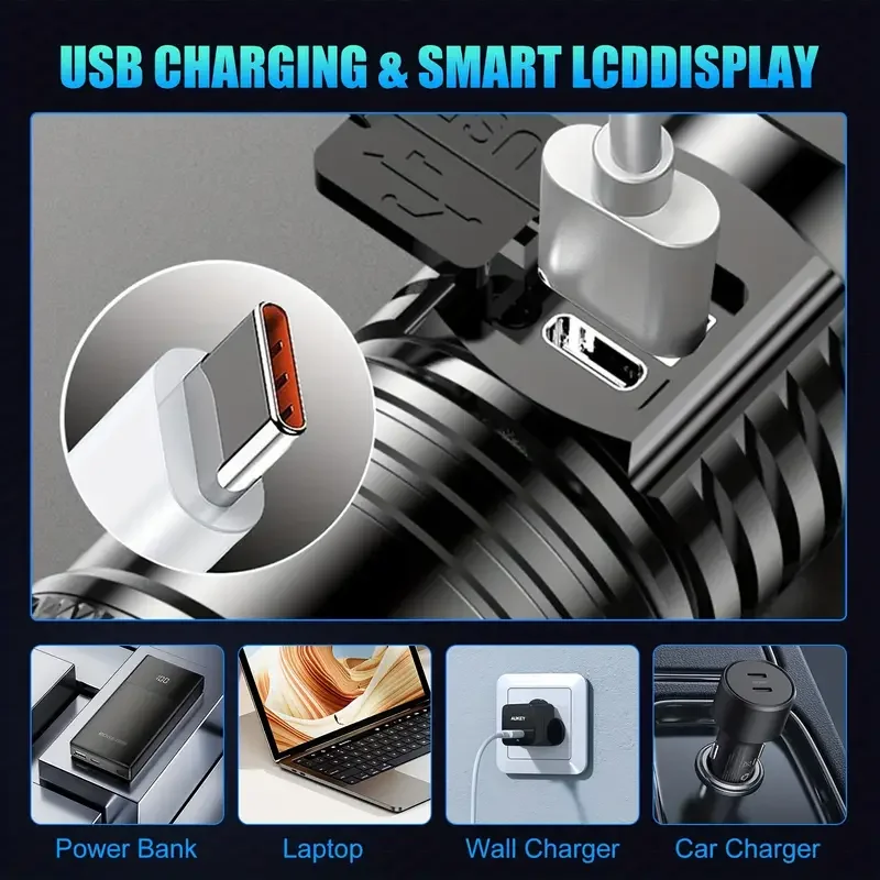 Tactical LED Flashlight 2000LM - Outdoor Adventure Trips 评论和价格